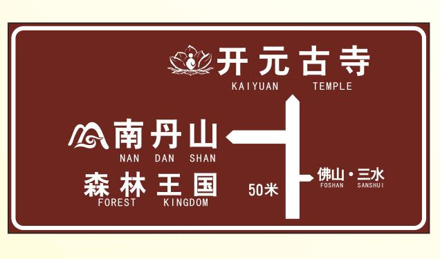 旅游景點道路標志牌